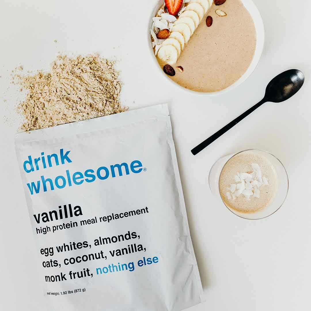 vanilla meal replacement powder serving suggestion