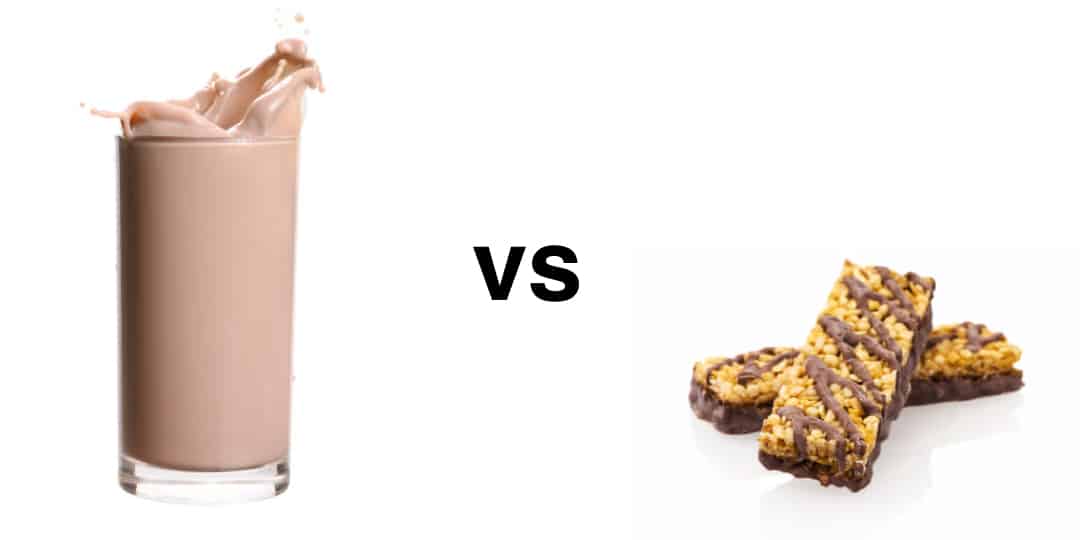 protein bar vs protein shake