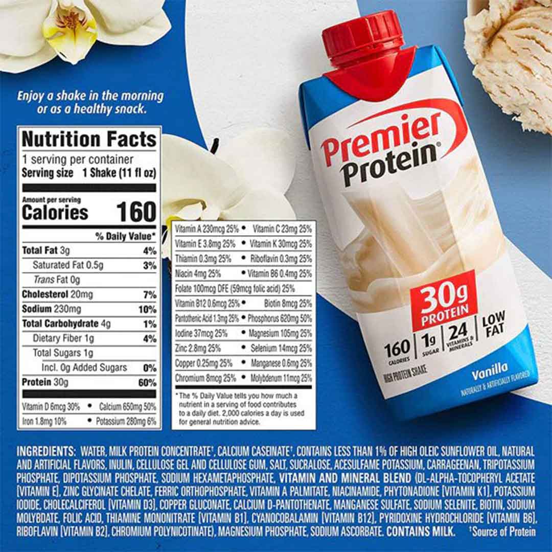 premier protein vanilla protein shake