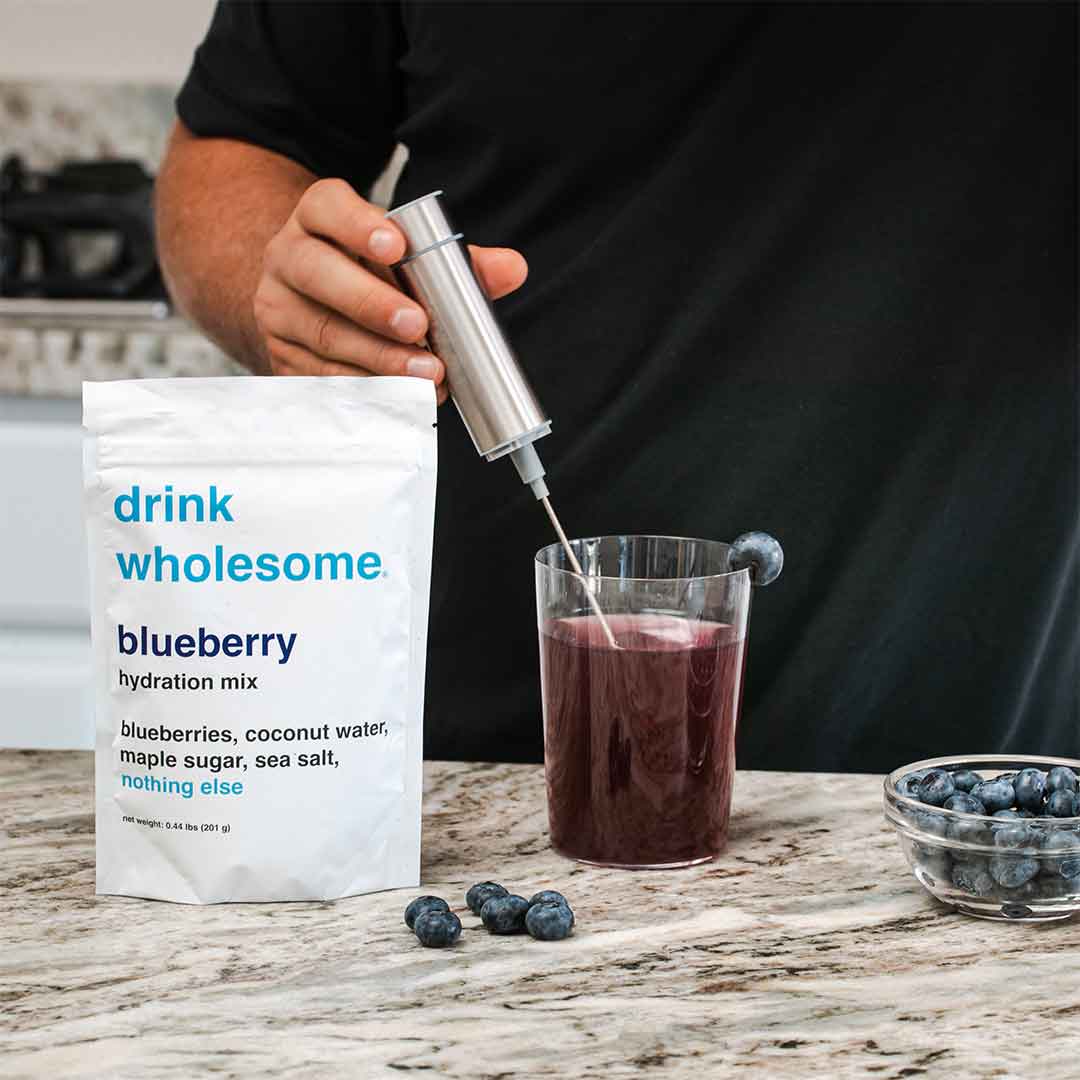 blueberry hydration powder lifestyle image 2