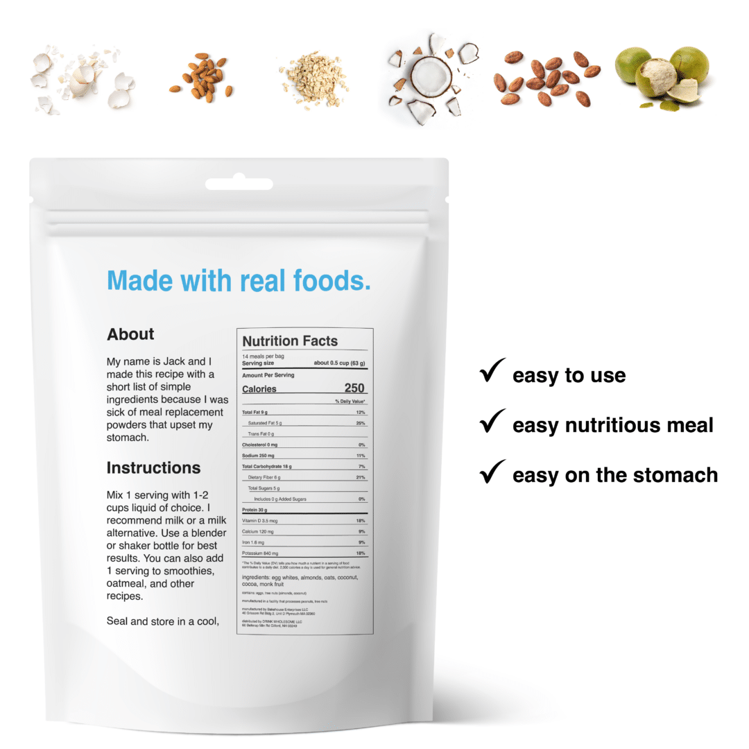 chocolate meal replacement powder features
