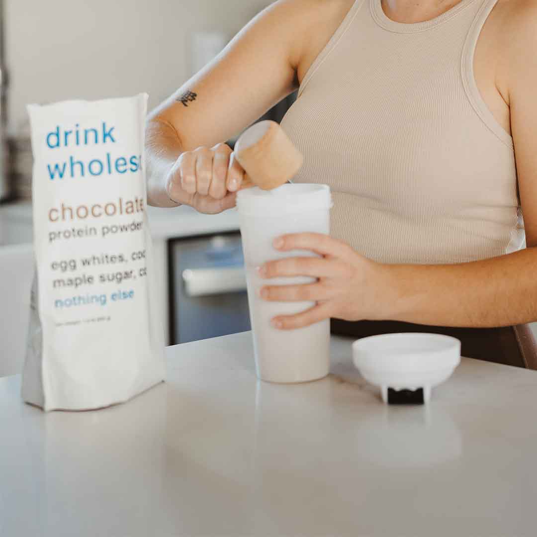 making-a-drink-wholesome-protein-shake