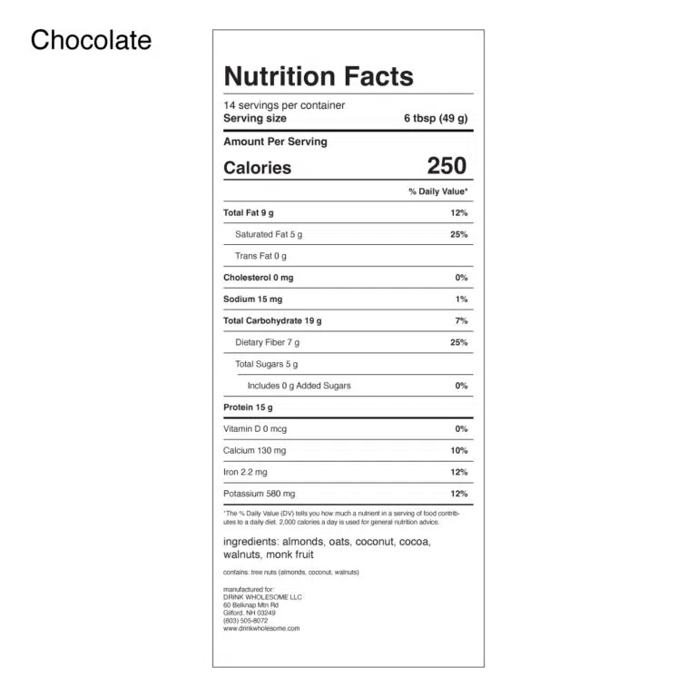 Vegan Meal Replacement Powder