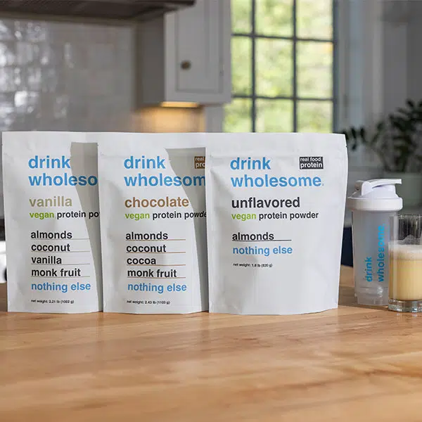 drink wholesome vegan almond protein powder 28 servings