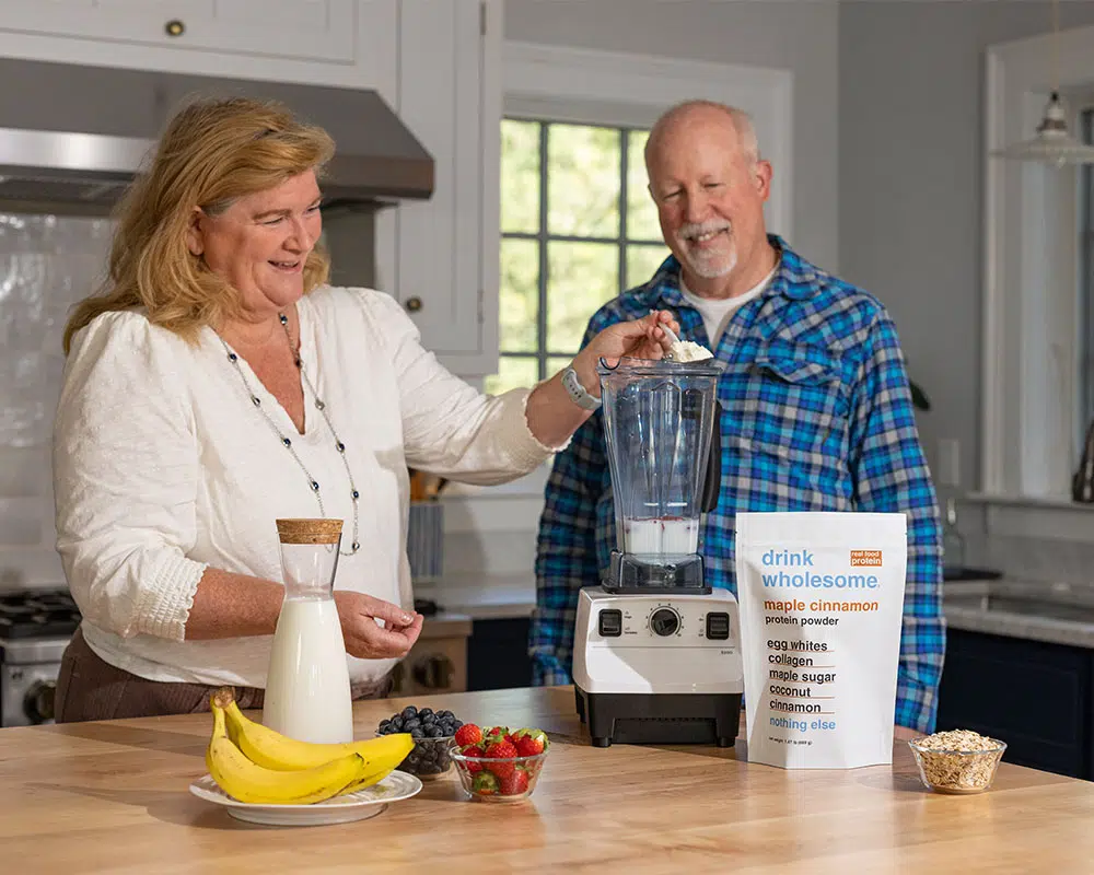 drink wholesome maple cinnamon protein powder